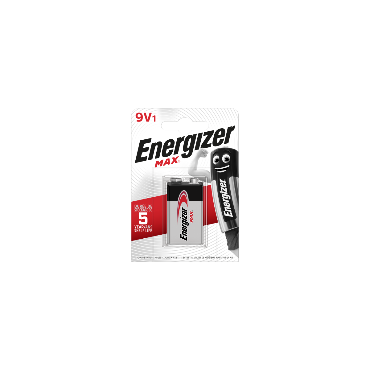 Energizer Max 9V Bateria de un solo uso Alcalino