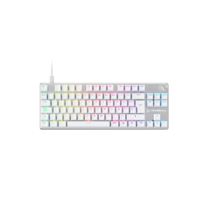 Newskill Gaming NS KB SERIKEV2 TKL IVO teclado USB QWERTY Espanol Blanco