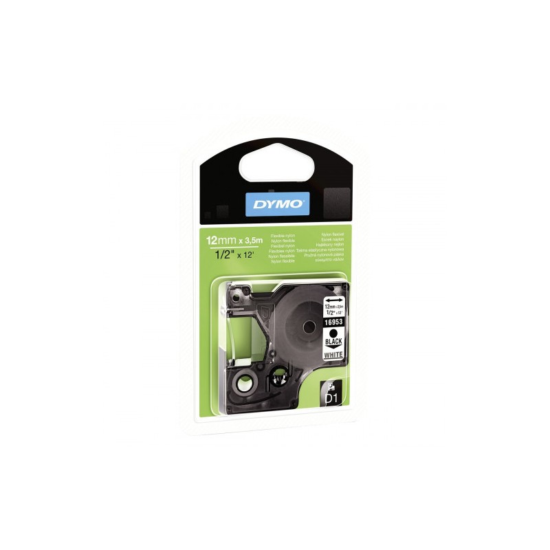 968-CINTA ROTULADORA D1 19MMX3.5M NYLON NEGRO/BLANCO DYMO S0718050 968-CINTA ROTULADORA D1 19MMX3.5M NYLON NEGRO/BLANCO DYMO S0718050