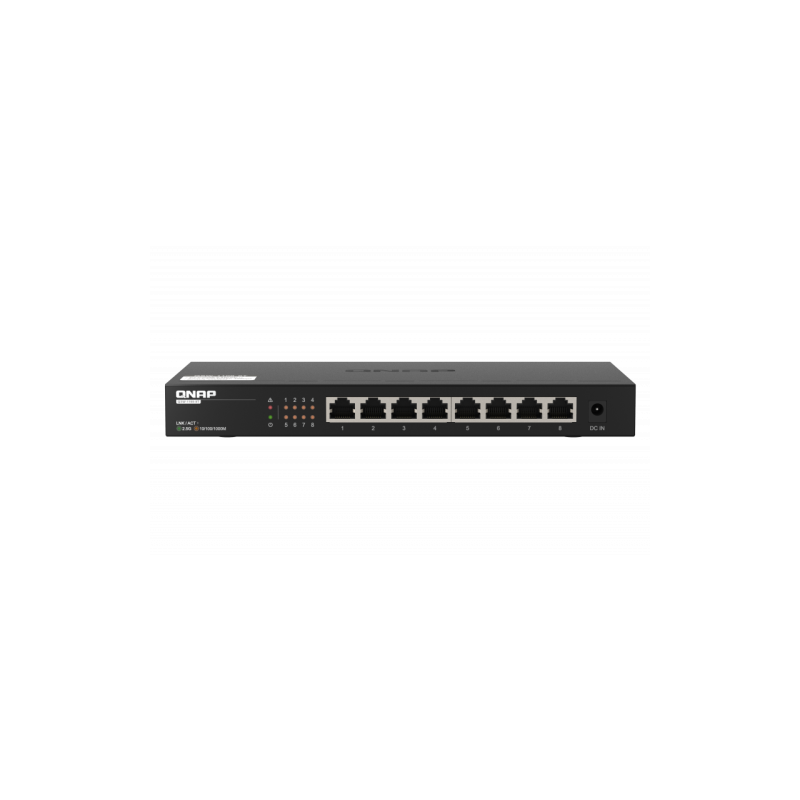 9691-QNAP QSW-1108-8T switch No administrado 2.5G Ethernet (100/1000/2500) Negro