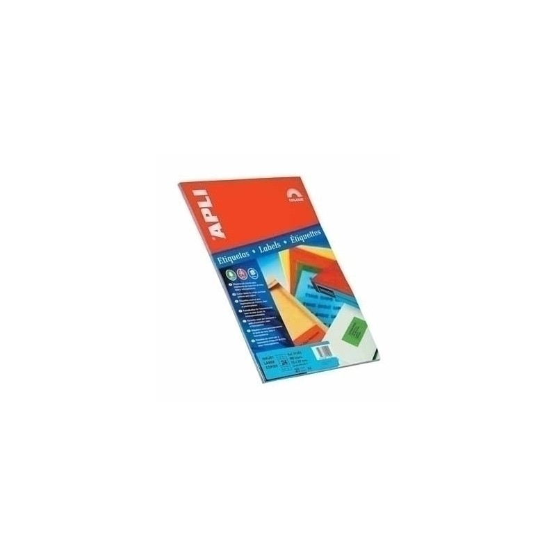 9701-APLI Self-adhesive labels 210 x 297mm Red etiqueta autoadhesiva Rojo 20 pieza(s)