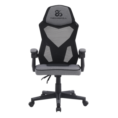 Newskill Gaming Eros Silla para videojuegos de PC Asiento acolchado Negro Gris