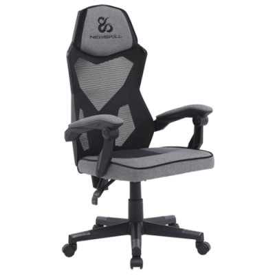 Newskill Gaming Eros Silla para videojuegos de PC Asiento acolchado Negro Gris