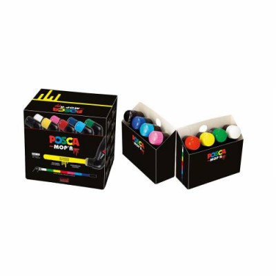 PACK SURTIDO MARCADORES DE PINTURA AL AGUA MOP R PCM 22 8C PACK POSCA UNI BALL 285676000