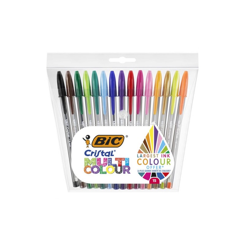 9774-BOLSA 15 UNIDADES BOLIGRAFOS MULTICOLOR 1,6 MM BIC 964899 9774-BOLSA 15 UNIDADES BOLIGRAFOS MULTICOLOR 1,6 MM BIC 964899