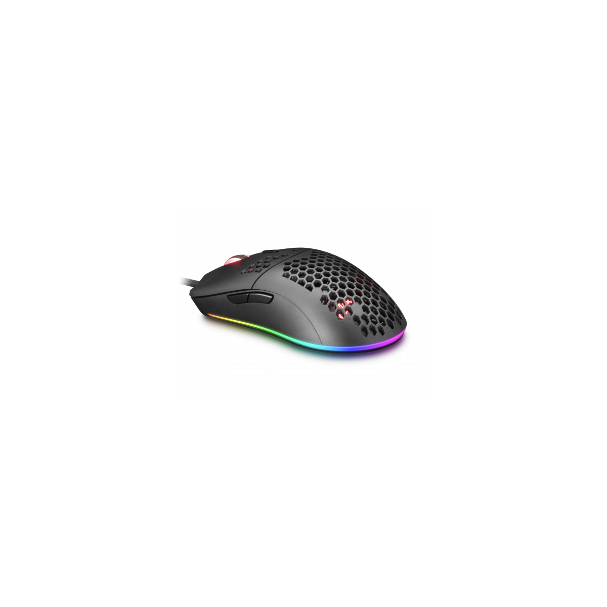 MARS GAMING MMAX MOUSE BLACK 12400DPI ULTRALIGHT 69G RGB FEATHER CABLE SOFT