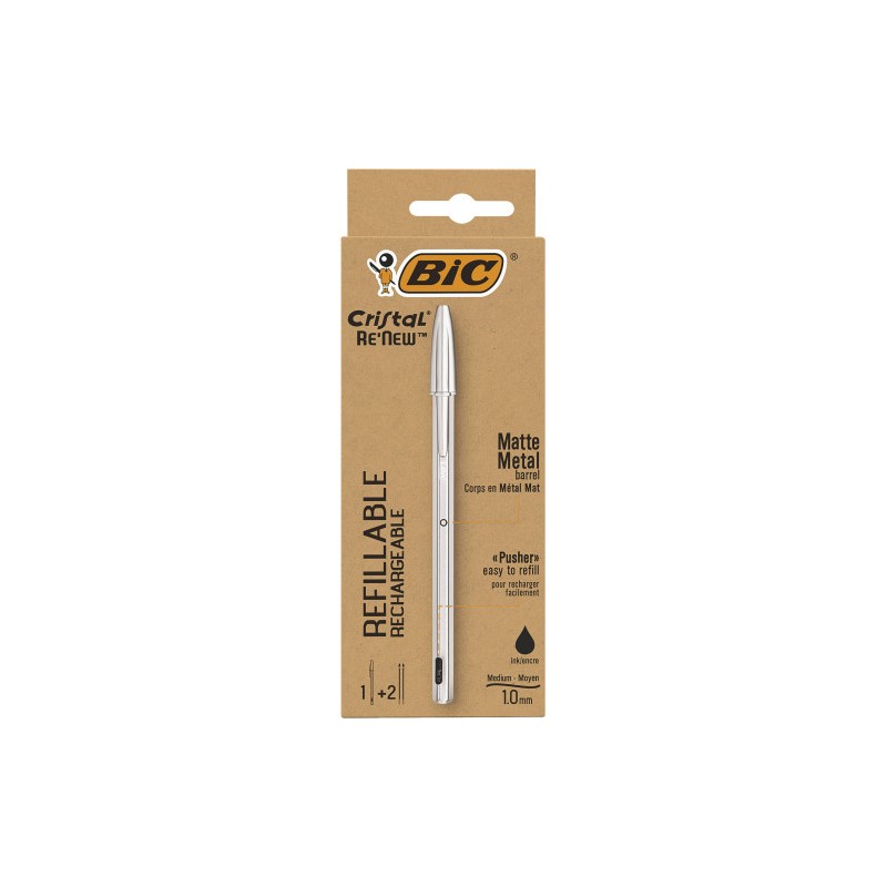 9776-BOLIGRAFO RENEW CUERPO METAL TINTA NEGRA BIC 997201 9776-BOLIGRAFO RENEW CUERPO METAL TINTA NEGRA BIC 997201