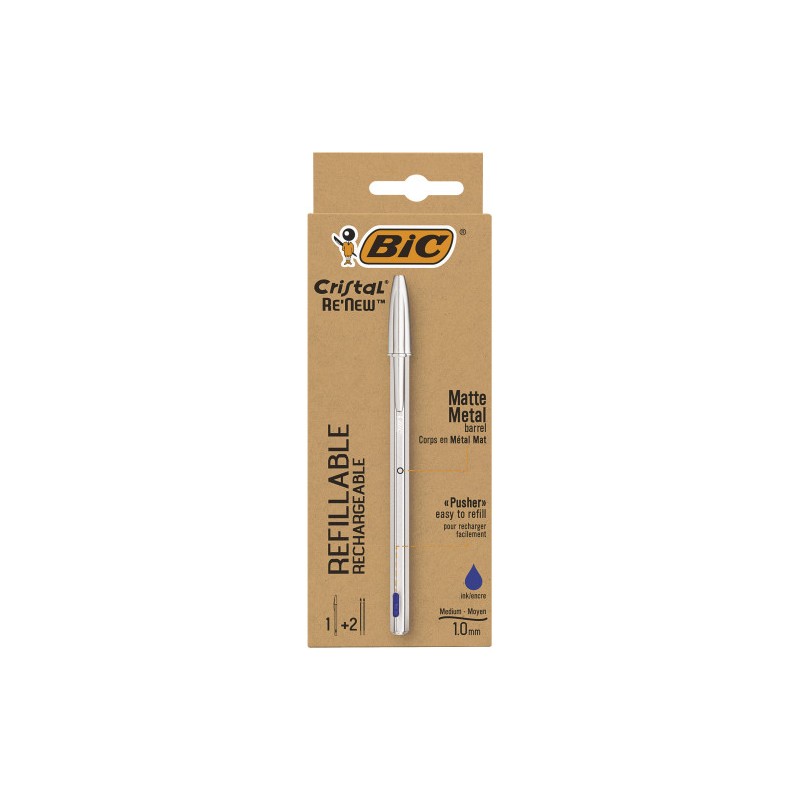 9779-BOLIGRAFO RENEW CUERPO METAL TINTA AZUL BIC 997202 9779-BOLIGRAFO RENEW CUERPO METAL TINTA AZUL BIC 997202