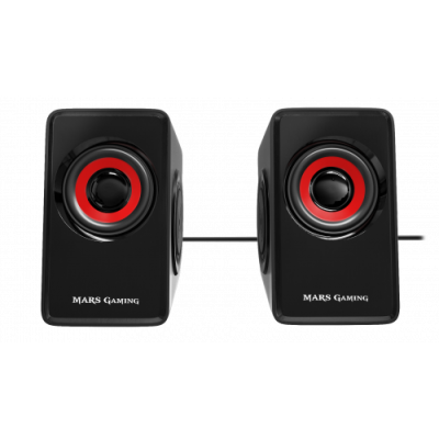 MARS GAMING SPEAKERS MS1 10W RMS USB VIBRO SUBWOOFER ULTRA BASS REMOTE VOLUME CONTROL