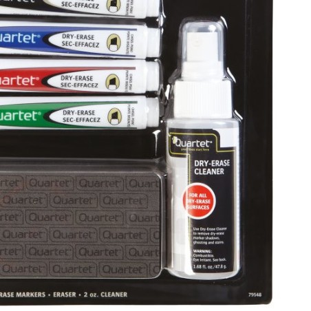 9813-KIT PIZARRA BLANCA (4 ROTULADORES, BORRADOR, SPRAY LIMPIADOR) NOBO 1903798