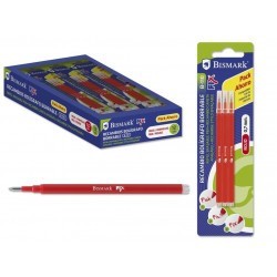 9855-Bismark 327534 Recambio de boligrafo Rojo 3 pieza(s)