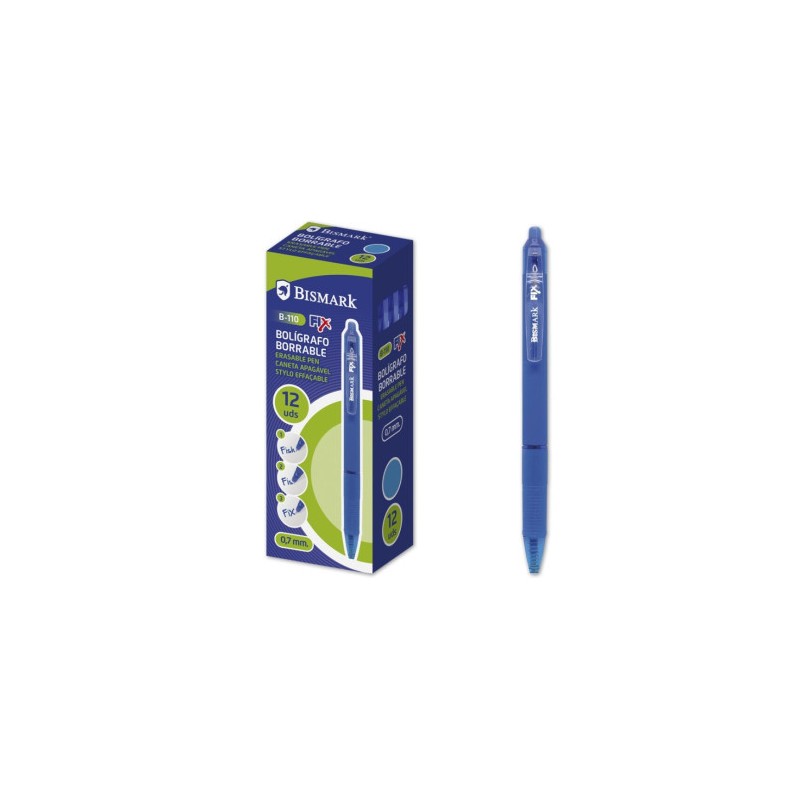 9856-BOLIGRAFO BORRABLE C/CLIP AZUL BISMARK 330215 9856-BOLIGRAFO BORRABLE C/CLIP AZUL BISMARK 330215