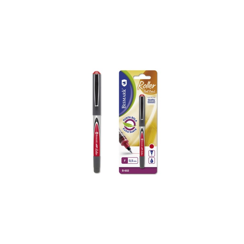 9862-ROLLER PUNTA DE BOLA  B-602 0,5MM ROJO BISMARK 328025