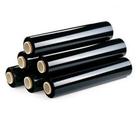 9865-CAJA DE 6 BOBINAS FILM NEGRO 50 CM ANCHO 23 MICRAS 2300 GRAMOS X ROLLO 324NEGRO 324NEGRO