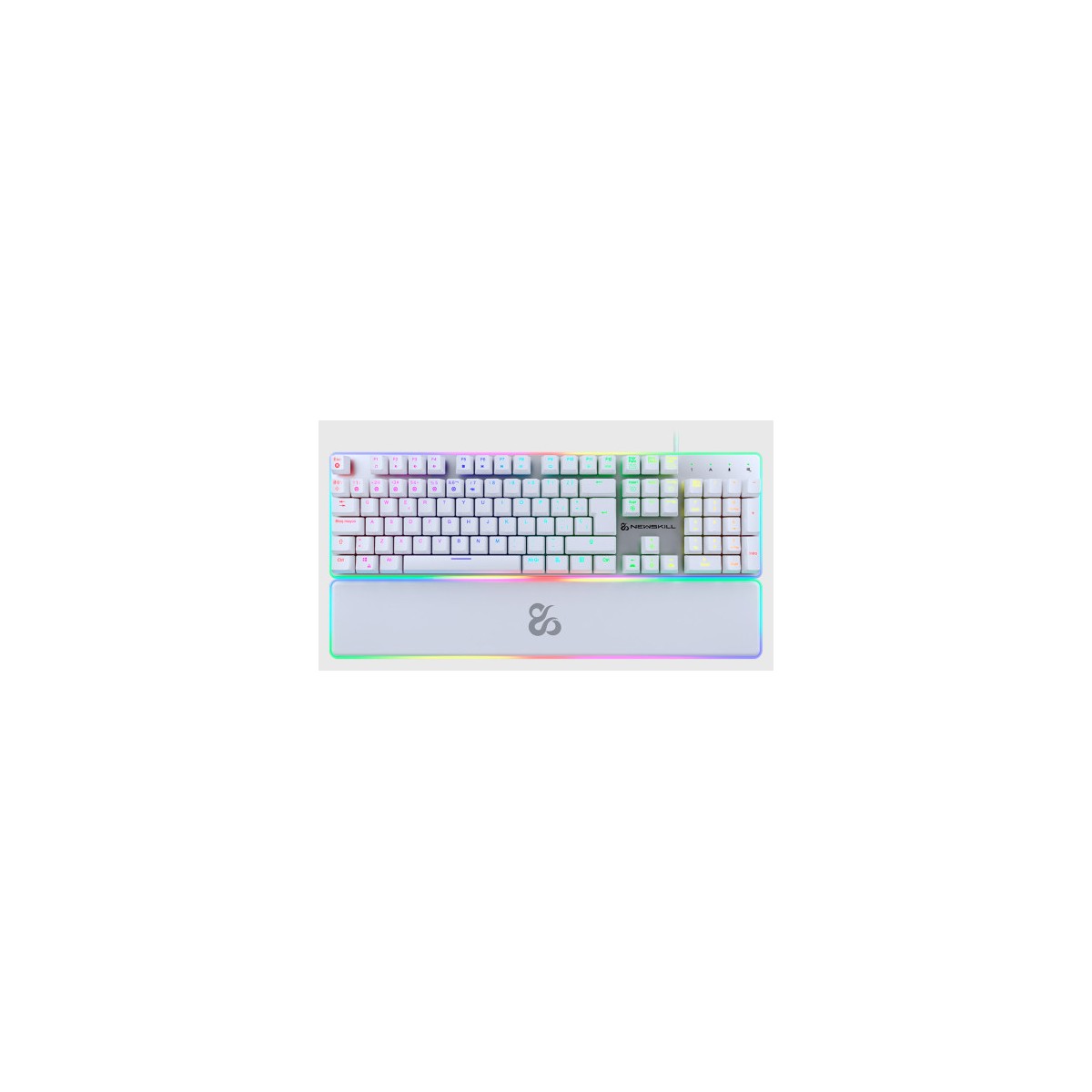 NEWSKILL TECLADO GAMING GUNGNYR IVORY NS KB GUNGNYR GAT RED IV