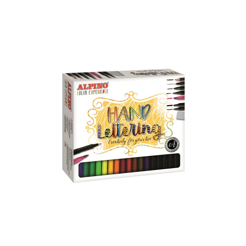 9933-SET ROTULADORES HAND LETTERING COLOR EXPERIENCE ALPINO AR000701